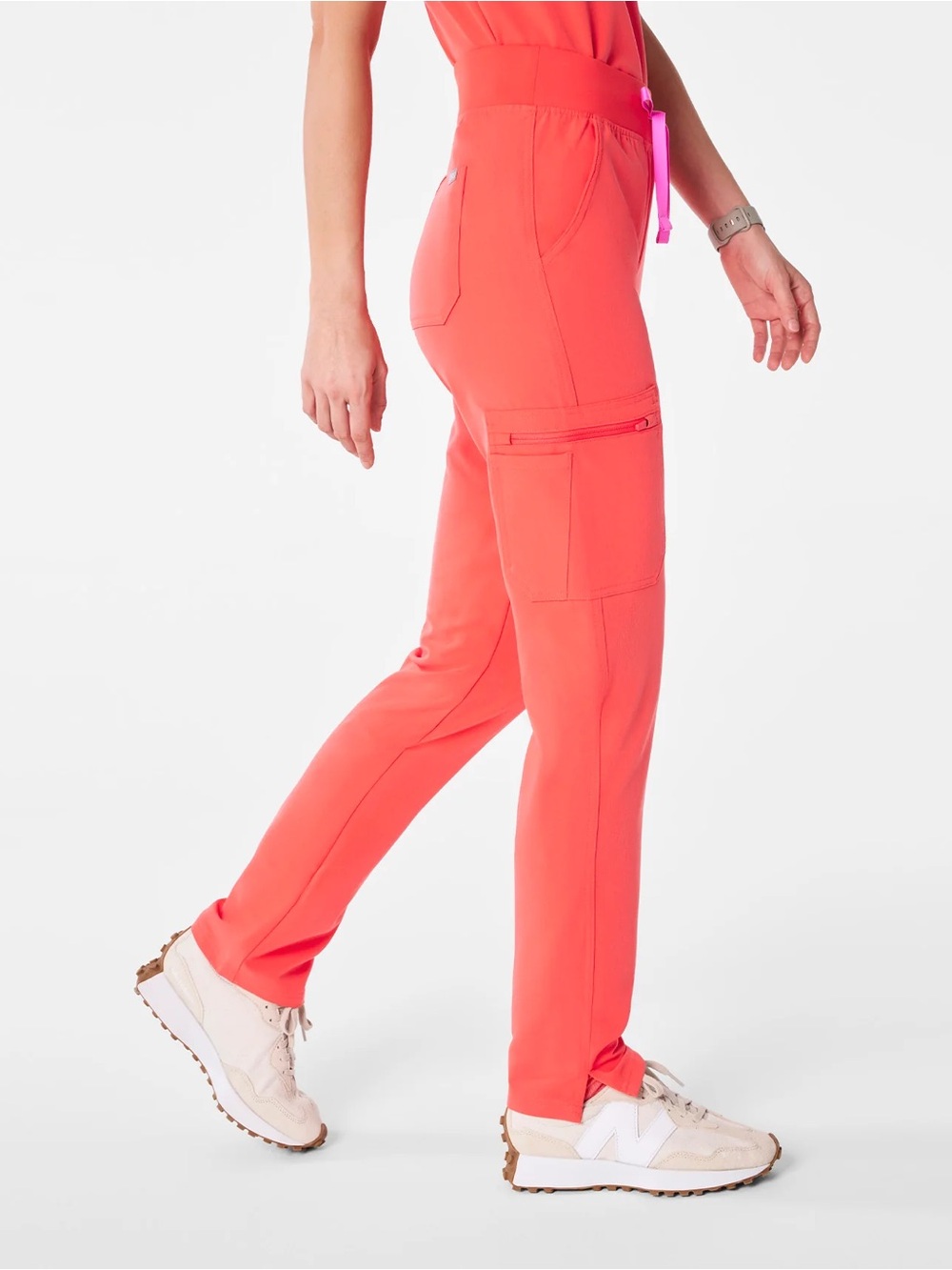 FIGS- Yola High waisted scrub pants in fireside color - Picture 2 of 8
